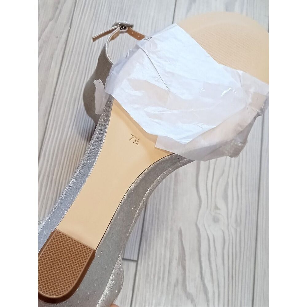 (57-4739) American Glamour By Badgley Mischka Women's Open Toe Wedges Sz 7.5 - Picture 9 of 11